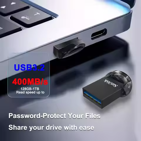 SanDisk SDCZ430 Ultra Fit USB 3.2 Gen 1 Flash Drive 32GB 64GB 128GB 256GB 512GB Pen Drive Mini Pendr