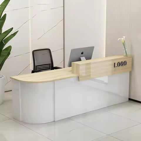 Cash Table Aesthetics Counter Outdoor Store Small Barber Shop Reception Desk Office Furniture Front 