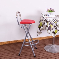 Fishing stool, foldable balcony stool, bar chair, portable high stool, front desk stool with footres