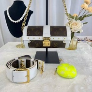 LV 網球系列 Papillon Trunk 巴比龍 限量款芯片款 19*9*9 99新配件塵袋