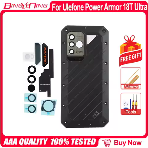100% New Battery Cover For Ulefone Power Armor 18T ULTRA 18T 18 19T 19 Back Case Main Sub Camera Len