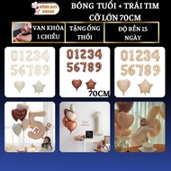 Korean age number balloon 70cm high