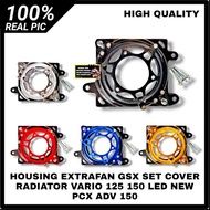 HOUSING EXTRAFAN COVER OTOM FAN RADIATOR EXTRA FAN GSX SET COVER RADIATOR VARIO 125 150 LED NEW PCX 