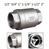 304 Stainless Steel Vertical Check Valve H12 Water Pump 1/2 3/4 1-1/2 1-1/4 1 Inch Water Pipe One-wa