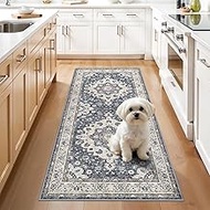 Kitchen Washable 3x6 Runner Rug: Non-Slip Stain Resistant Wide Carpet Light Weight Thin Rugs for Hal