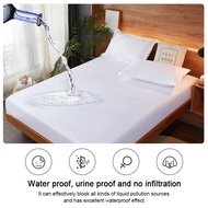 W15 SunnySunny Premium Quality 100 Waterproof Fitted BedSheet Soft Breathable Anti-Dustmite Anti-Bacterial Mattress Protector Single/Queen/King 5 Size