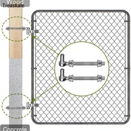 TREA Pair Steel J Bolt Hinges Long service J Bolt Hinges Pair for Smooth Gate Operate