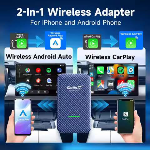 CarlinKit 4.0 Wireless Android Auto CarPlay Dongle Wired To Wireless Adapter For Mazda Kia MG Haval 
