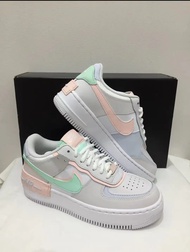 รองเท้าผู้หญิง NIKE Air Force 1 Shadow Atmosphere - CI0919-117 white pink 36.5