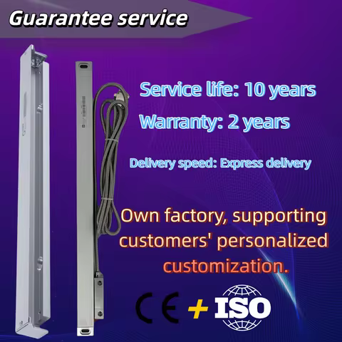 Sino KA-500 Slim Linear Glass Scale Ruler Digital DRO Grating Ruler 1um TTL Precision Measurement Sm