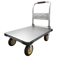 Foldable  steel plate Platform Trolley / Trollies / Heavy Duty / Warehouse / Foldable /