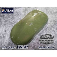 AIKKA CS137 BADLANDS GREEN / OLD SCHOOL SUPREME SOLID COLOUR 2K CAR PAINT / Cat kereta