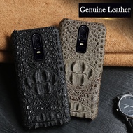 High Quality Crocodile grain Genuine Leather Case For oneplus 6 Casing Cover Case Oneplus 5 5T