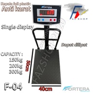 FORTERA F-04 f4 DIGITAL SITTING SCALES, rust-proof plastic, 150kg, 300kg
