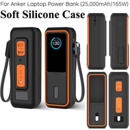 Soft Silicone Case for Anker Laptop Power Bank (25,000mAh/165W), SD/SIM Card Storage, Travel Protect