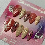Pink y2k nails | Press On Nails | Custom Press On Nails