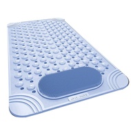 Bathtub Mat Non-Slip Rubber Shower Mat with Drain Holes Suction Cups Quick Drain Feet Massage Bath M