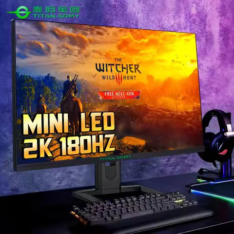 TITAN ARMY 27-inch 2K MiniLED Quantum 180Hz/200HZ DC Dimming HDR1000 FastIPS 1ms Gaming Monitor P275