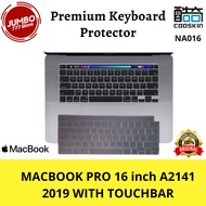 KEYBOARD PROTECTOR PREMIUM KEYBOARD PROTECTOR MACBOOK PRO 16 inch A2141 2019 TOUCHBAR COOSKIN