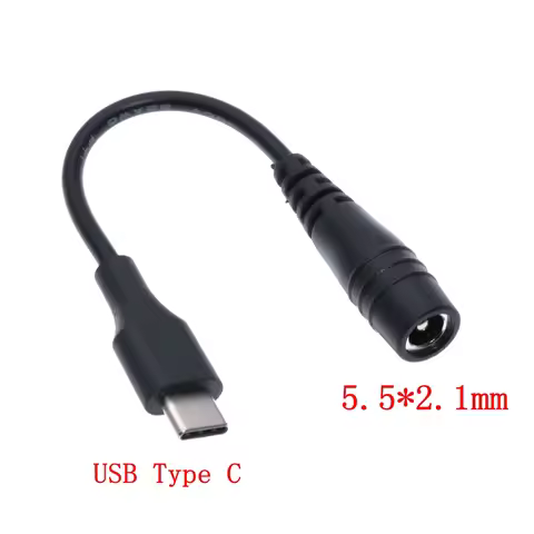 DC5.5 x 2.1 mm Female jack to Type-C USB 3.1 Male Plug Micro usb male DC Power Connector Adapter DC 