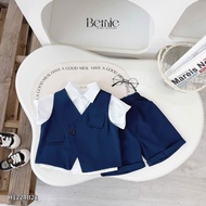 Set bộ set Vest gile công tử 3 chi tiết phong cách hàn quốc cho bé trai 1 đến 7 tuổi BERNIE H1224B23