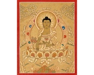 喜馬拉雅的藥師佛唐卡  超凡療癒