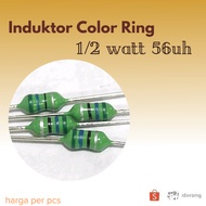 Axial 56uH Inductor 1/ 4watt Color Inductor Ring 56 uH 1/ 4 watt Coil