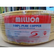 MILLION/CABLE LINK 2.5MM S/PVC WIRE (100% PURE COPPER)