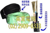 (英宜電線)  足5.5平方 2芯 橡膠電纜 2CT 大東牌 CNS認證 一級電線廠 電線 電纜線 長度可裁