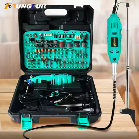 Tungfull Drill Tools 30000RPM Rotary Tools Dremel Accessories Set Electric Drill Dremel Mini Drill E