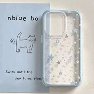 星星墨点猫爪适用iPhone苹果16手机壳新款三合一/13/边框 ink dot cat claw for iPhone applezhongxinba aVI3NpgGJL0114