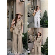 (B014) Style Shirt with Straight Pants, Youthful Style, suitable for wearing at home, going out, or 