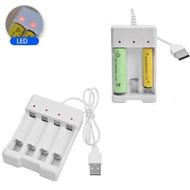 Universal USB Output 3 / 4 Slot Battery Charger Adapter For AA / AAA Battery Rechargeable Quick Char