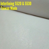 Taiwan 5520F & 5530F Pengeras Kain Keras / Cotton Interlining 5520 & 5530