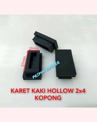 10pcs KARET HOLLOW 2x4 KOPONG KARET  MEJA RAK KURSI BESI HOLLOW