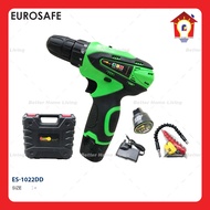 EUROSAFE ES-1022DD 12V RECHARGEABLE CORDLESS DRIVER DRILL