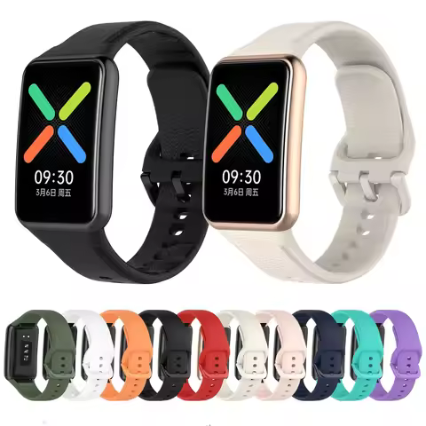 Silicone Strap For oppo watch free Smartwatch Rubber Sports Watchband Bracelet For oppo watch series