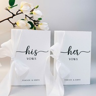 Vows card 28- his vow her vow card with wedding promise |Wedding Vows|SHI1990
