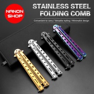Comb Hair Barber Stainless Steel Black Silver Rainbow BF15 BF16 BF98 BF99