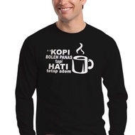 DISTRO T-SHIRTS LONG-SLEEVED T-SHIRTS HOT BLH COFFEE T-SHIRTS