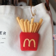 羊毛氈手作 麥當勞薯條鑰匙圈/鑰匙扣 原創食物系列 閨蜜交換禮物