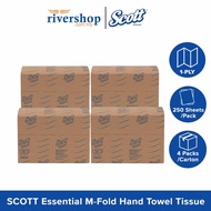 Essential Multi-Fold Hand Towel Paper (4pkts) / Hand Towel Tissue/ Scott 38002 Tissue Paper/ Kertas 