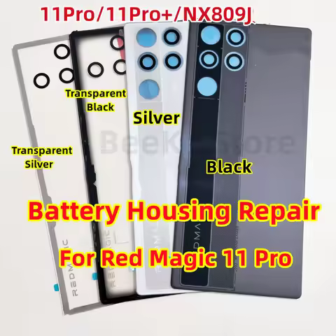 Repair Ori For ZTE Nubia Red Magic 11 Pro 11S Pro+ Plus NX809J Rear Battery Glass Case Lid Back Cove