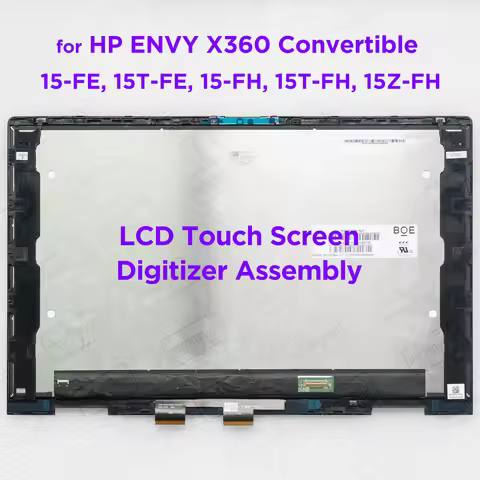 15.6-INCH LCD Screen Touch Assembly for HP ENVY X360 15-FE 15T-FE 15-FH 15T-FH 15Z-FH 15-fe0002TU Di