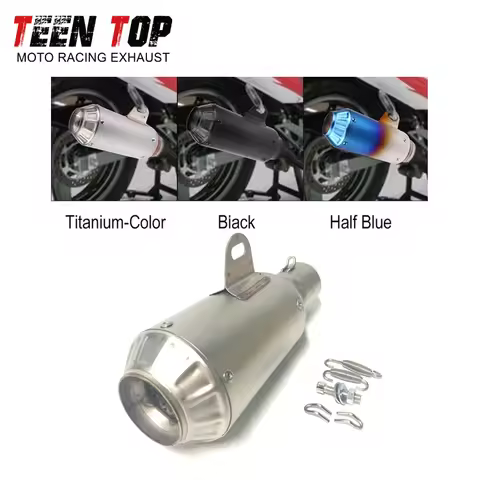 51mm Universal Motorbike Exhaust Tailpipe CBR650R/F CB650R/F CBR500R CB500X/F R1 R7 R6 Exhaust Muffl