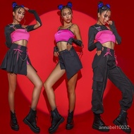 Jazz Dance Costume Female Bar ds Performance Street Korean Group Playing Song Practice W9KI
