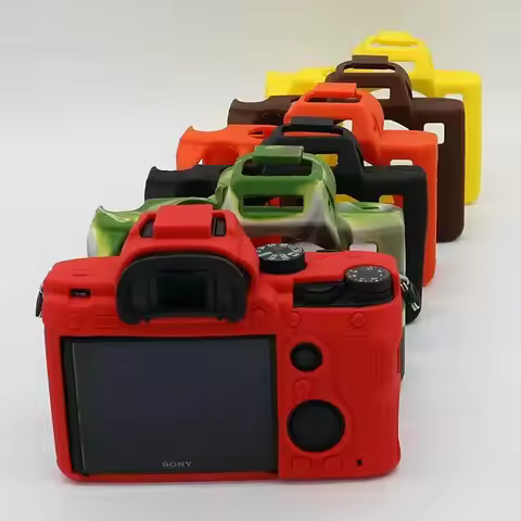 Soft Silicone Rubber Camera Case Armor Skin DSLR bag Cover for Sony A7R3 A7III A7RIII A7Mark III A72