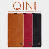 三星 Samsung Galaxy Note 10 Lite / A81 / M60s - Nillkin 秦系列 可插卡 翻蓋保護殼 翻頁皮套 Qin Flip Leather Case