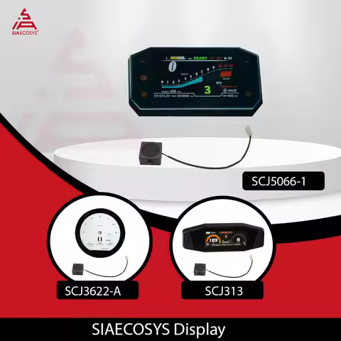 SiAECOSYS Electric Motorcycle Speedometer SCJ5066-1 SCJ313 SCJ3622-A with Adjustable Display And Hor