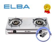 [FREE GAS REGULATOR & HOSE] ELBA  2 Burner Gas Cooker EGS-F7192(SS) / EGSF7192(SS)